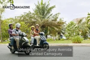 Motorinas Camaguey Avenida Caridad Camaguey – electric scooter on a busy Cuban street.